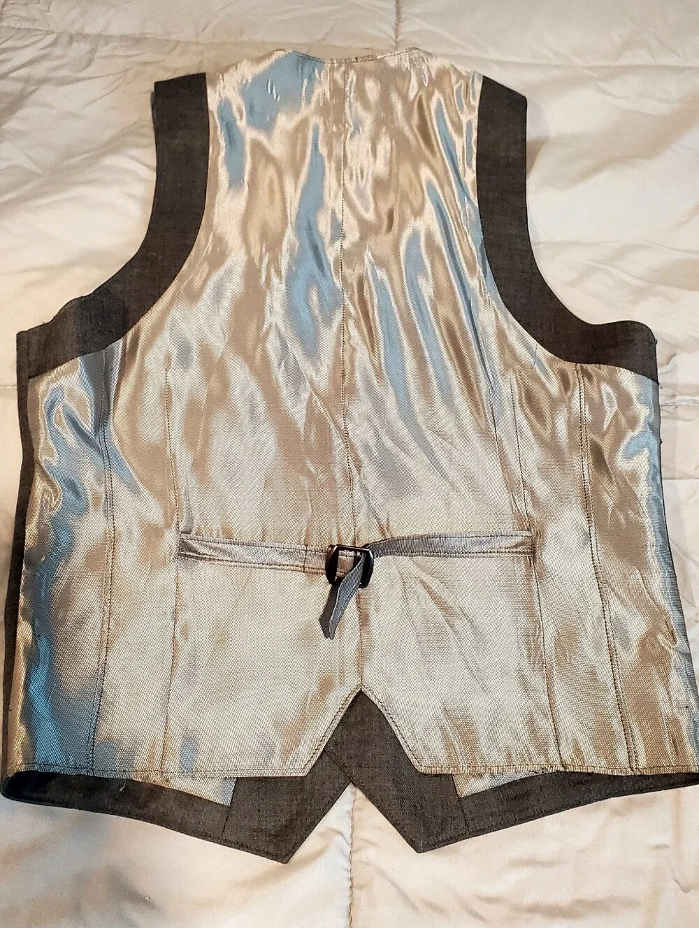 Plectrum Men's Gray Dress Vest By Ben Sherman Size XS